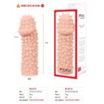 Насадка на член Kokos Extreme Sleeve ES.07 розмір M, потовщувальна, стимуляція точки G - Зображення 4