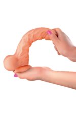 Фалоімітатор із рухомою крайньою плоттю Real Body — Real Brad, діаметр 4 см, TPE - Зображення 7