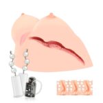 Мастурбатор Kokos Juilana Breast 2WayPlus з функцією масажу та вібрацією - Зображення 4