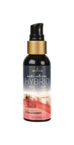 Змазка водно-силіконова Sensuva Hybrid Strawberry (57 мл) без цукру, можна для оральних пестощів - Зображення 2