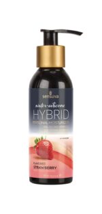 Змазка водно-силіконова Sensuva Hybrid Strawberry (125 мл) без цукру, можна для оральних пестощів - Зображення 2