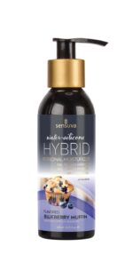 Змазка водно-силіконова Sensuva Hybrid Blueberry Muffin 125мл без цукру, можна для оральних пестощів - Зображення 2