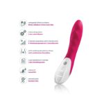 Потужний вібратор Mystim Sassy Simon Pink з двома моторами і стимулювальним рельєфом - Зображення 8