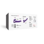Безремінний страпон з вібрацією Strap-On-Me Vibrating Violet XL, діам. 4,7см, пульт ДК, регульований - Зображення 10
