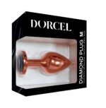 Металева анальна пробка із прикрасою у вигляді кристалу Dorcel - Diamond Plug M - Зображення 7