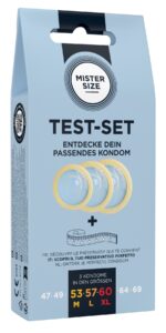 Набір презервативів Mister Size test-set 53–57–60, 3 розміри + лінійка, товщина 0,05 мм - Зображення 7
