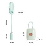 Вакуумний кліторальний стимулятор Otouch Louis Vibrate Teal з віброяйцем, у кейсі - Зображення 11