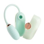 Вакуумний кліторальний стимулятор Otouch Louis Vibrate Teal з віброяйцем, у кейсі - Зображення 10