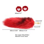 Анальна пробка з хвостом лисиці LOCKINK SEVANDA Red Vixen Set with Pear-shape Plug - Зображення 10
