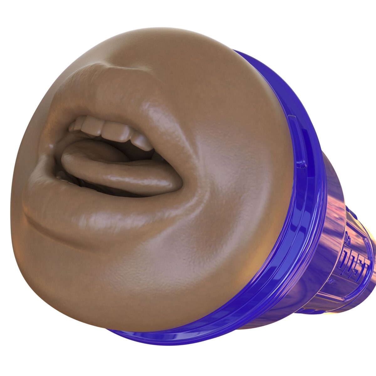 Мастурбатор-ротик Fleshlight Boost Blow Medium Dark Flesh, плаваючі кільця Turbo Tech - Зображення 3
