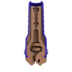 Мастурбатор-ротик Fleshlight Boost Blow Medium Dark Flesh, плаваючі кільця Turbo Tech - Зображення 6