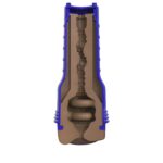 Мастурбатор-попка Fleshlight Boost Blast Female Medium Dark Flesh, плаваючі кільця Turbo Tech - Зображення 5