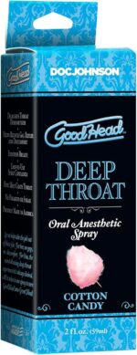 Спрей для мінету Doc Johnson GoodHead DeepThroat Spray - Cotton Candy 59 мл для глибокого мінету - Зображення 2