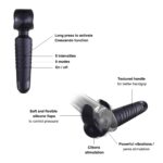 Мастурбатор-вібромасажер Manwan MAN.WAND EVO Black Plum, чудово для пар, вібромінет - Зображення 2