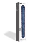 Фалоімітатор подвійний Strap-On-Me DOUBLE DONG REALISTIC DILDO - SNAKY METALLIC COLOR - Зображення 3