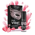 Рідкий вібратор Orgie Dual Vibe! Strawberry Gin & Tonic Kissable Liquid Vibrator, 15 мл - Зображення 2