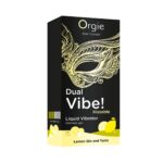 Рідкий вібратор Orgie Dual Vibe! Lemon Gin And Tonic Kissable Liquid Vibrator, 15 мл - Зображення 4