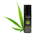 Збуджувальний гель для пар Orgie Hemp! Intense Orgasm, 15 мл, тепло-холод, ефект сильної вібрації - Зображення 4