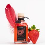 Набір для масажу Orgie – Sexy Therapy Strawberry (100 мл), їстівна розігрівальна олія + пір’їнка - Зображення 4