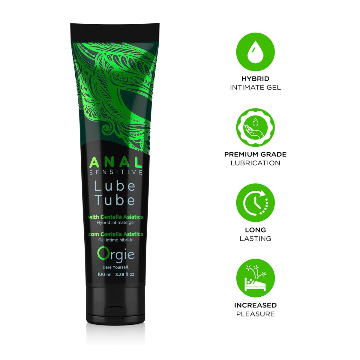 Анальна змазка Orgie Lube Tube Anal Sensitive, 100 мл, водна основа, імітація силікону - Зображення 3