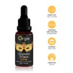 Збуджувальні краплі для клітора Orgie Orgasm Drops Vibe!, 15 мл, тепло-холод, ефект вібрації - Зображення 3