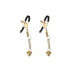 Затискачі для сосків Liebe Seele Hollow Heart Nipple Clamps Gold
