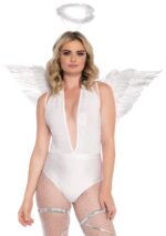 Крила ангела Leg Avenue Marabou Feather Angel Wings, справжнє пір'я - Зображення 2