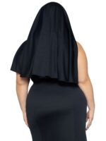 Костюм монашки-грішниці Leg Avenue Sultry Sinner 1X-2X, сукня, головний убір, комір - Зображення 2