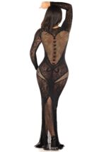 Сукня Leg Avenue Lace and Net Bodycon Gown One Size, Black - Зображення 3