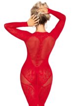 Сукня Leg Avenue Lace and Net Bodycon Gown One Size, Red - Зображення 6