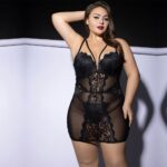 Сукня JSY P61150 Black Plus Size - Зображення 5