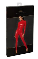 Комбінезон Noir Handmade F353 Red powerwetlook overall - 3XL - Зображення 7