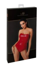 Корсет Noir Handmade F355 Red powerwetlook corset - XL - Зображення 6