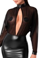 Сукня Noir Handmade F348 Powerwetlook and tulle dress - XL - Зображення 4