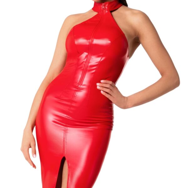 Сукня Noir Handmade F354 Red powerwetlook dress - 3XL