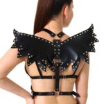 Жіноча портупея Art of Sex - Wings чорна L-2XL, екошкіра - Зображення 3