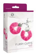 Наручники S Pleasures Furry Cuffs Pink (м'ята упаковка!!!) - Зображення 3