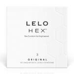 Презервативи LELO HEX Condoms Original 3 Pack (м'ята упаковка!!!)