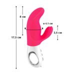 Вібратор-кролик Fun Factory MISS BI pink/white, 2 незалежні мотори, діаметр 4,2 см - Зображення 2