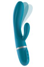 Вібратор-кролик Liebe Bend It Plus Ocean Blue, гнучкий, 2 мотори, 10 режимів - Зображення 2