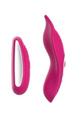 Вібратор у трусики Liebe Panty Vibe Recargable Cerise, нагрів до 39 °C, пульт, трусики в комплекті - Зображення 3