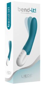 Вібратор точки G Liebe Bend It Rechargeable Ocean Blue, 10 режимів, дуже потужний, гнучкий стовбур - Зображення 4