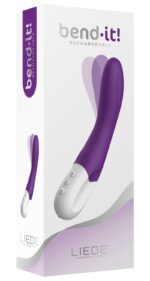 Вібратор точки G Liebe Bend It Rechargeable Purple, 10 режимів, дуже потужний, гнучкий стовбур - Зображення 4