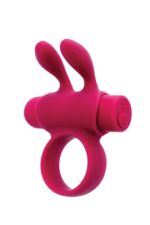 Ерекційне віброкільце S Pleasures Premium Rabbit Ring, рожеве, зі знімною віброкулею та вушками