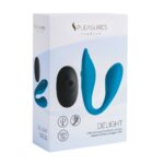 Подвійний вібратор S Pleasures Premium Delight, бірюзовий, для клітора та точки G, 10 режимів - Зображення 5