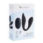 Подвійний вібратор S Pleasures Premium Delight, чорний, для клітора та точки G, 10 режимів - Зображення 5