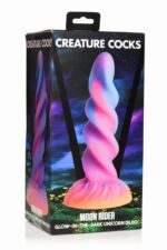 Фентезійний фалоімітатор Creature Cocks Glow-in-the-Dark Unicorn Dildo - Зображення 7