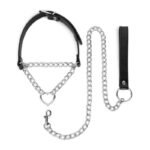 Нашийник з повідцем Bedroom Fantasies: Collar with Chain - Silver - Зображення 2