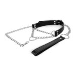 Нашийник з повідцем Bedroom Fantasies: Collar with Chain - Silver - Зображення 5