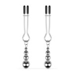 Затискачі для сосків Bedroom Fantasies: Nipple Clamps with Beaded Chain - Silver